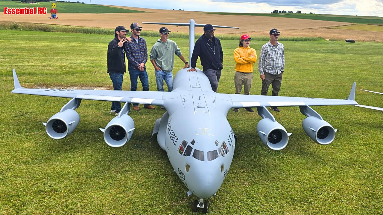 Tyler Perry's 1st flight of Ramy RC's Giant 149KG XXXL C-17 Globemaster at Airliner Meeting 2024