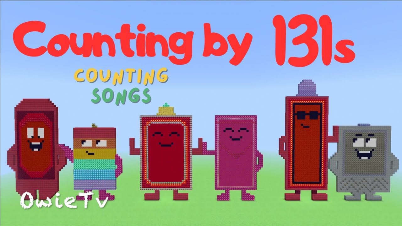 Counting by 131s Song | Minecraft Numberblocks Counting Songs | Math and Number Songs for Kids