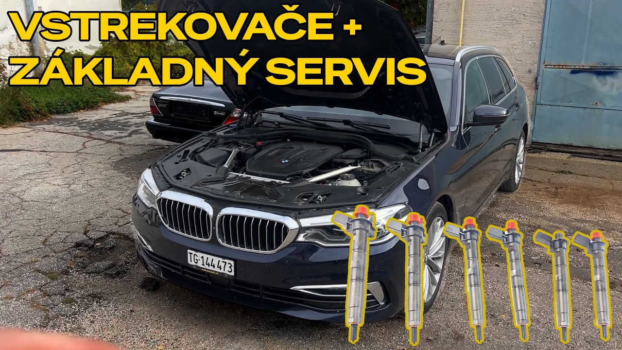 BMW G31 530d – test vstrekovačov a základný servis (olej + filtre)
