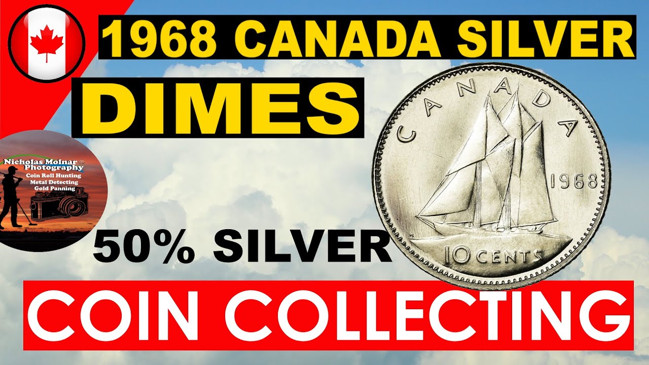 1968 Canada Silver Dime  10 Cents  50% Silver