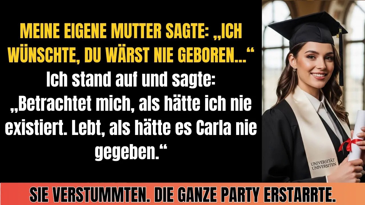 Beim Abschluss Dinner sagte Mama： „Wärst du nie geboren!“ – Da tat ich das Unerwartete