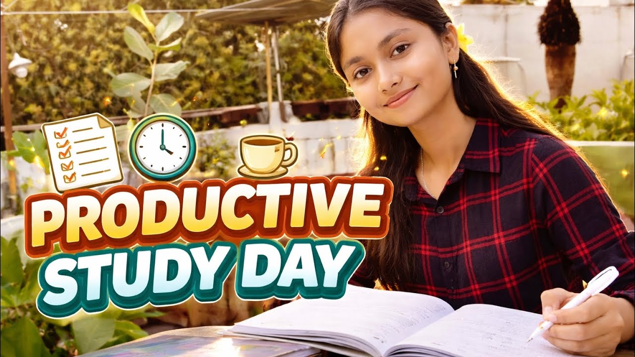 Productive Study Day With Me 📚✨ | Student Life Discipline Routine