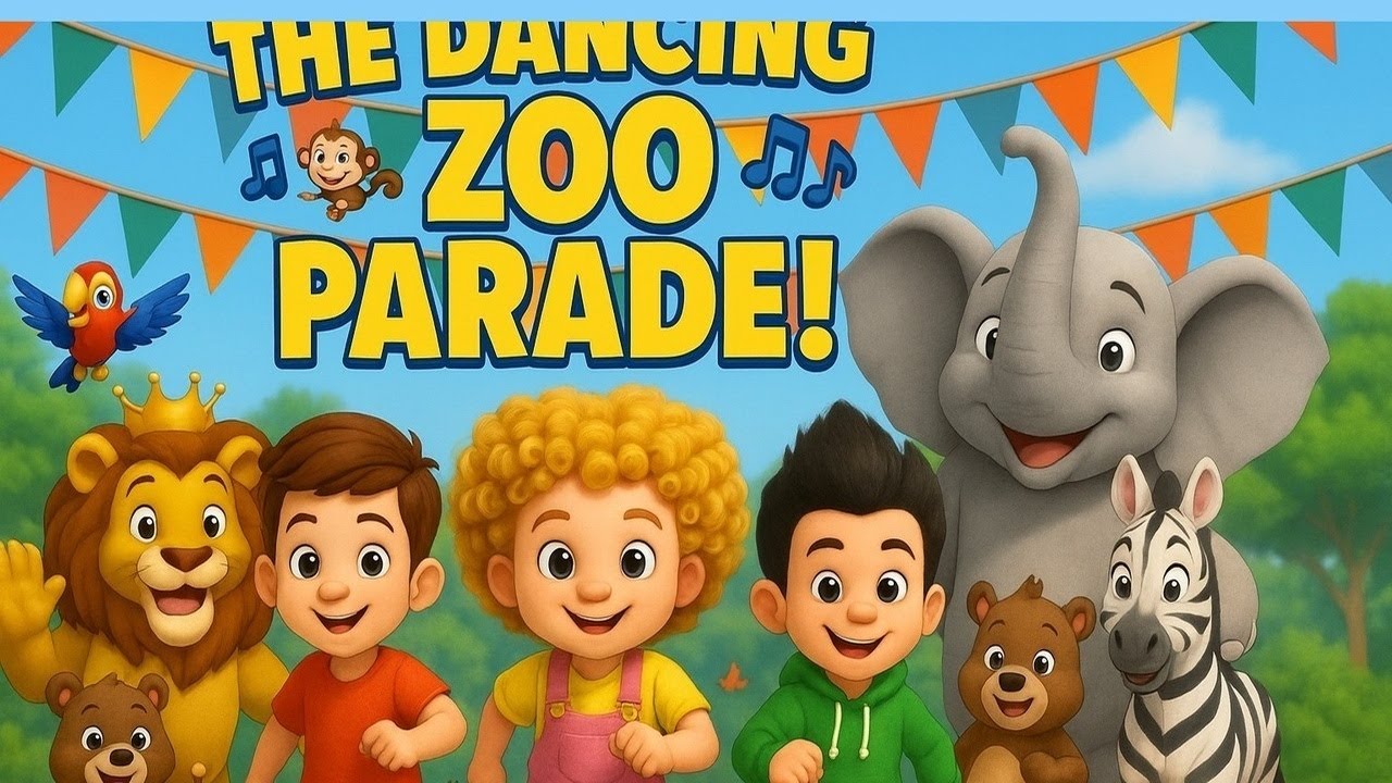 🦜🎶 The Dancing Zoo Parade! | Fun Animal Dance Party with Leo, Ziggy & Ellie 🐘💃