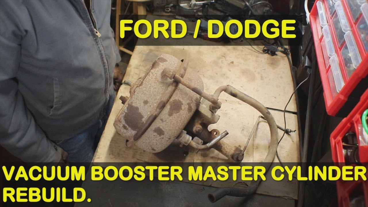 How To Rebuild a Vacuum Booster Master Cylinder.