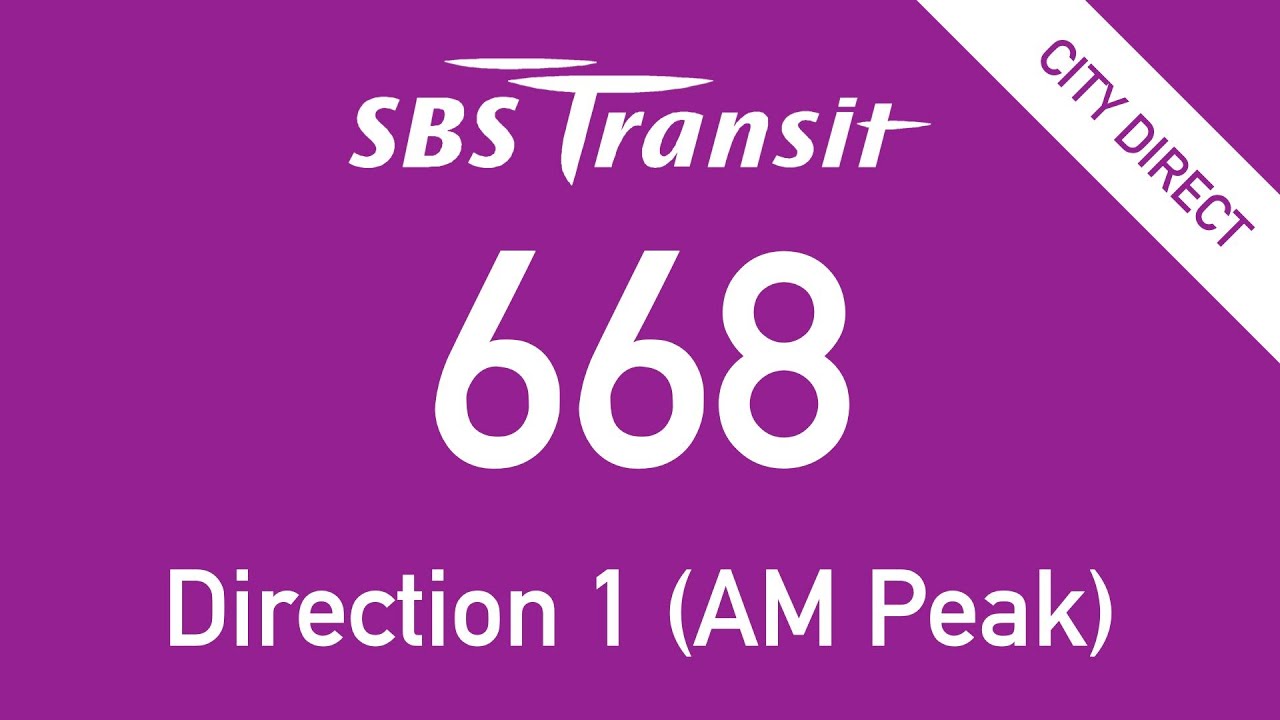 SBS Transit City Direct Bus Route 668 Direction 1 Hyperlapse