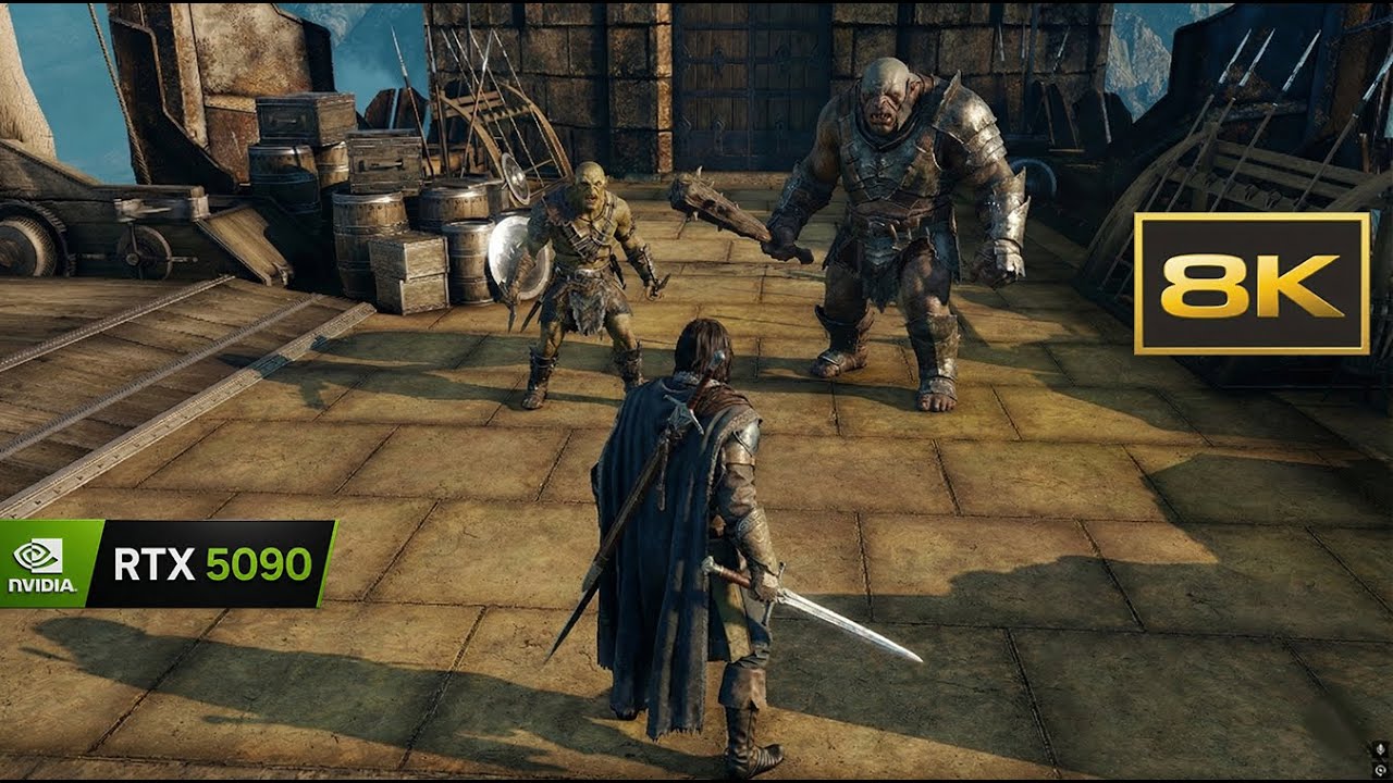 8K Shadow of Mordor Finally Pushes the RTX 5090 to the Limit (Max Settings)