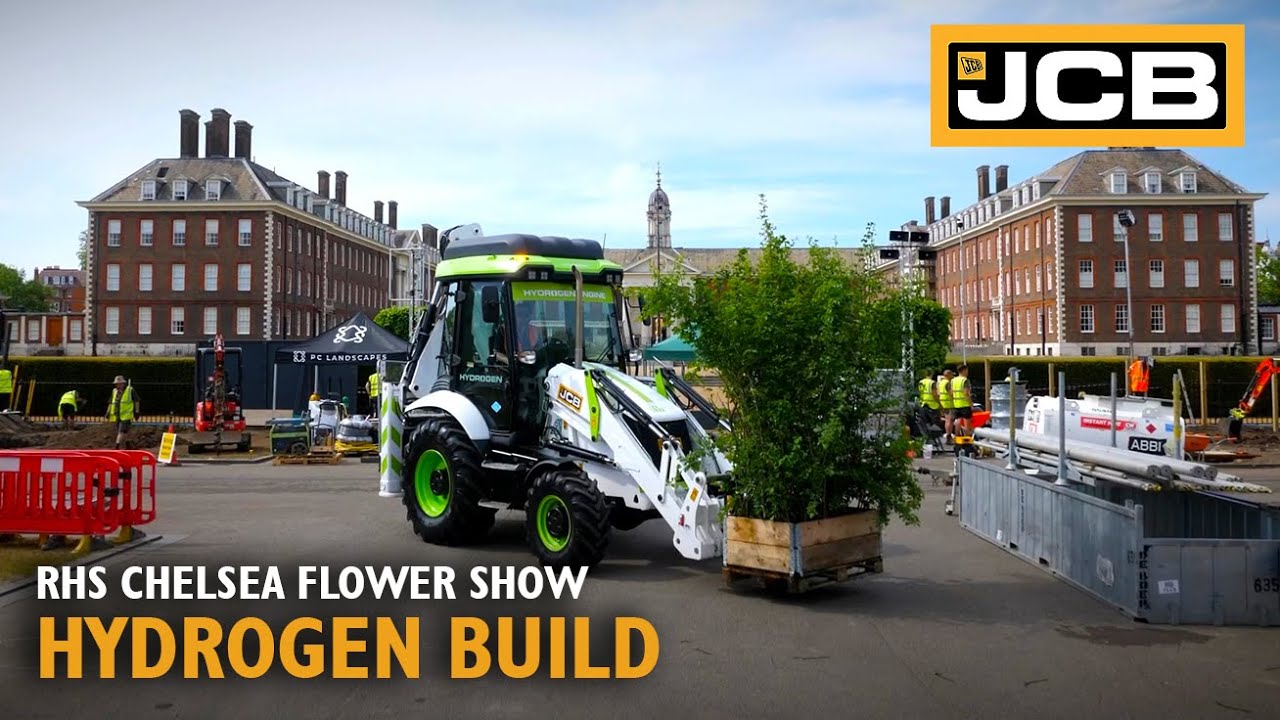 Sustainable solutions at RHS Chelsea Flower Show | Hydrogen & Electric JCBs