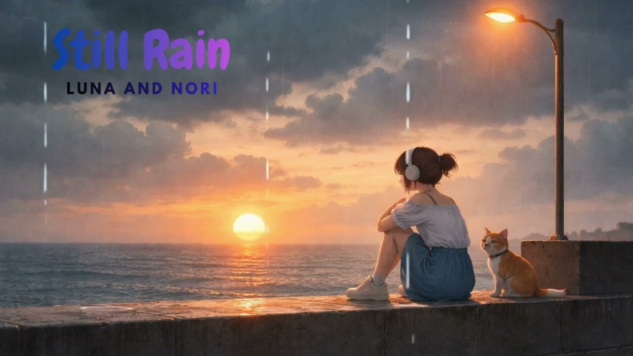 Still Rain | Quiet Rainy Night Lofi 🌧️ | Luna & Nori