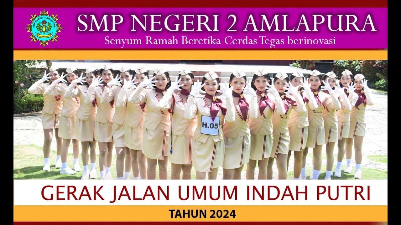 SMP NEGERI 2 AMLAPURA : Viral !!! Gerak Jalan Umum Indah Putri Tahun 2024