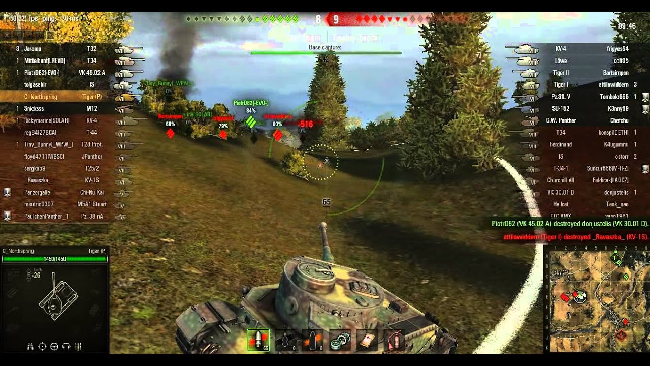Another four battles in World of Tanks (PzKpfw IV, Tiger P, Pz.Sfl. IVb)
