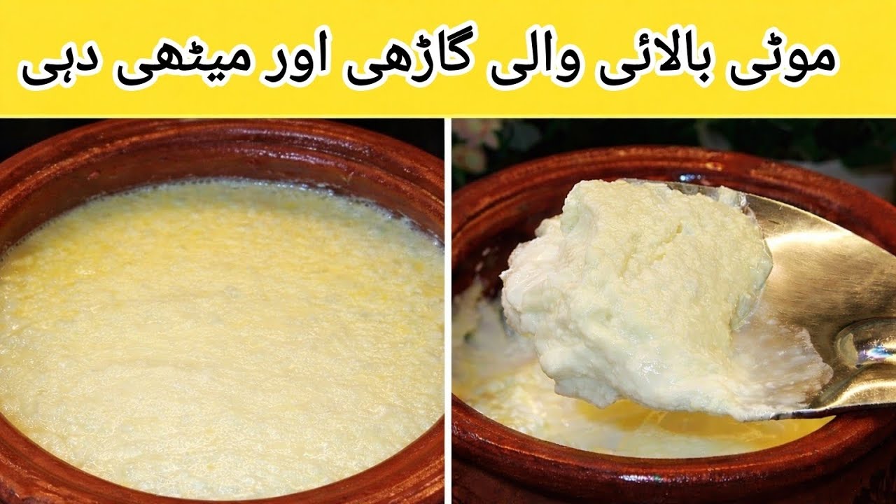 Thick Yogurt (Dahi) at Home | Sweet & Creamy Curd Recipe | موٹی بلائی والی میٹھی دہی