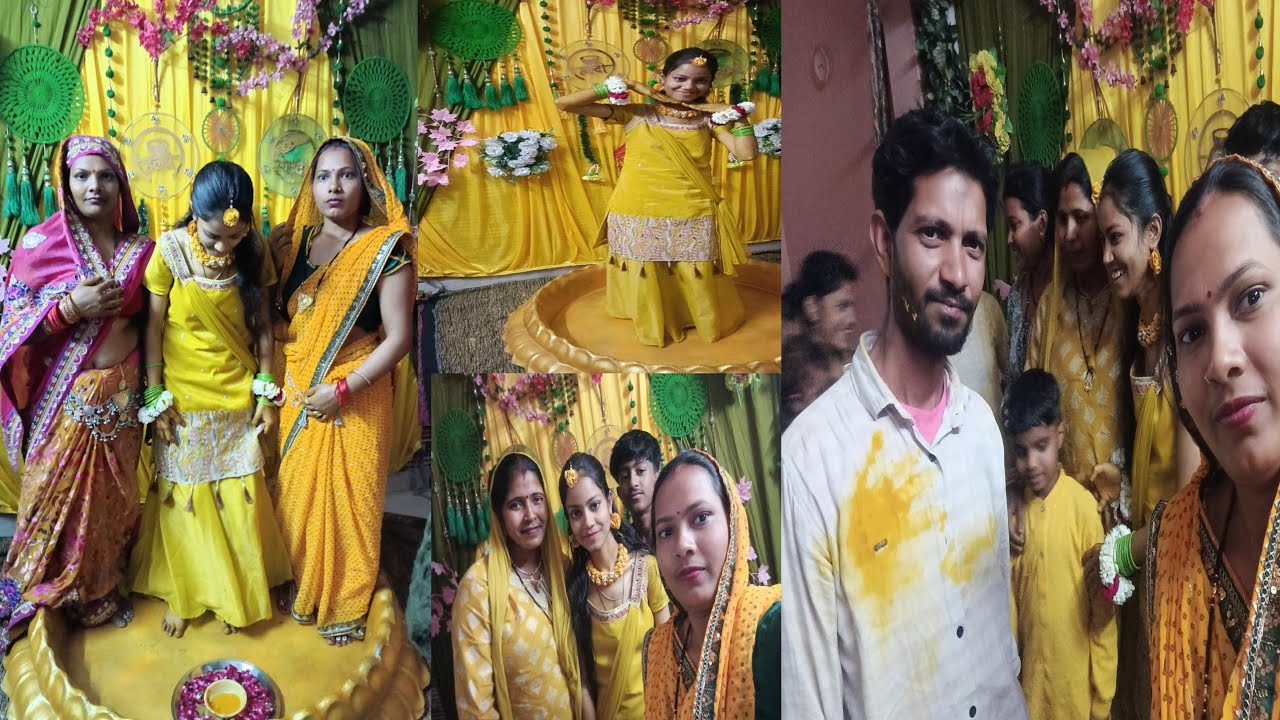 Haldi aur Mehandi ki Hui rasam aur bahut Kiya Nach gana# Kalpna320#💃💃💃💃