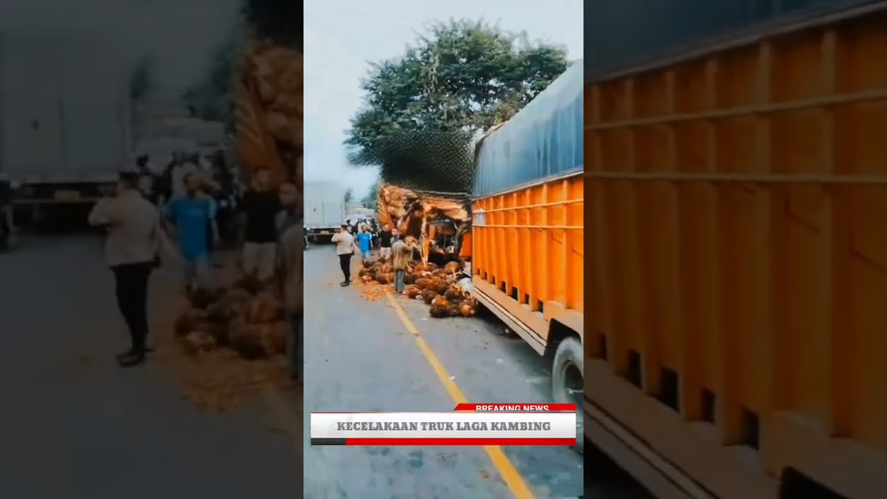 kecelakaan truk laga kambing hingga hancur daerah aceh