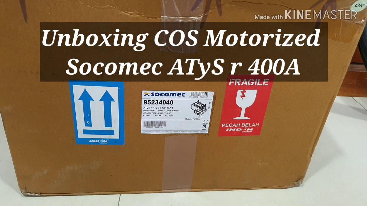 Unboxing COS Motorized Socomec ATyS r 400A