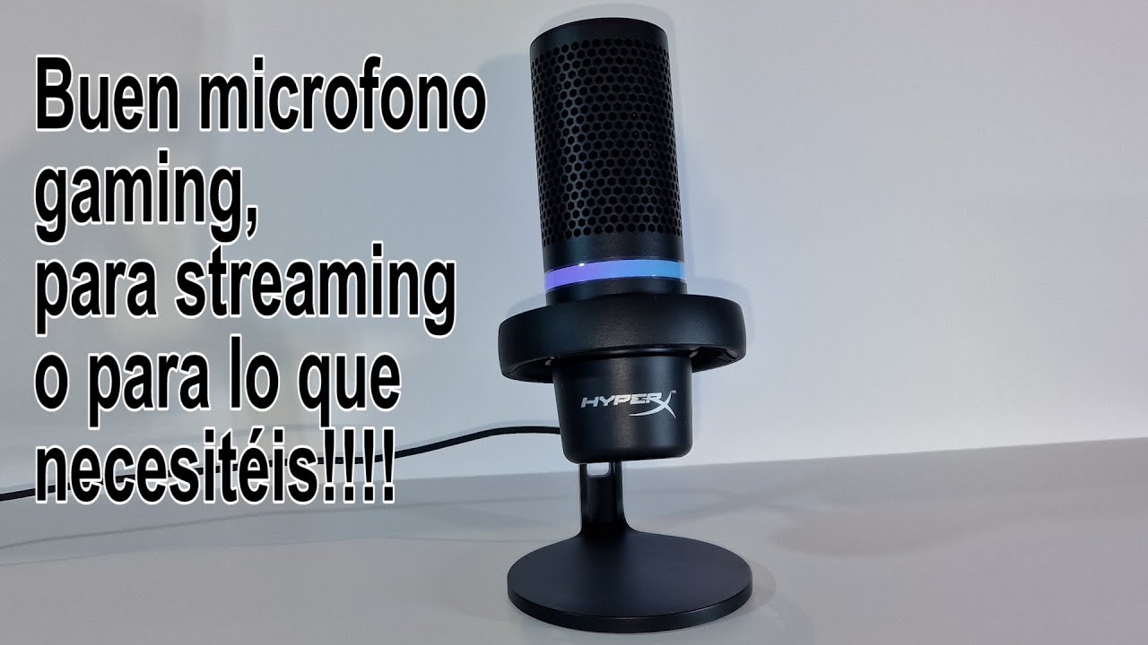 Micrófono HyperX Duocast. Buena calidad y sencillo.