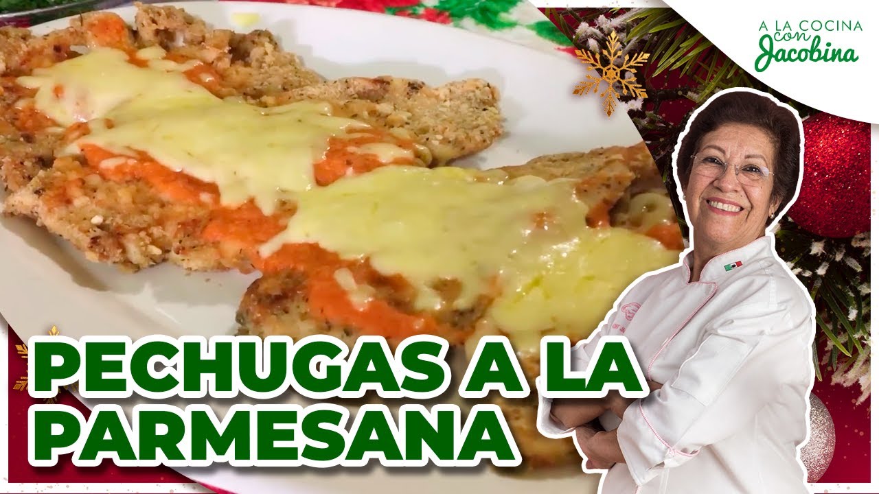 CÓMO HACER PECHUGAS A LA PARMESANA | CÓMO HACER BOTANA NAVIDEÑA