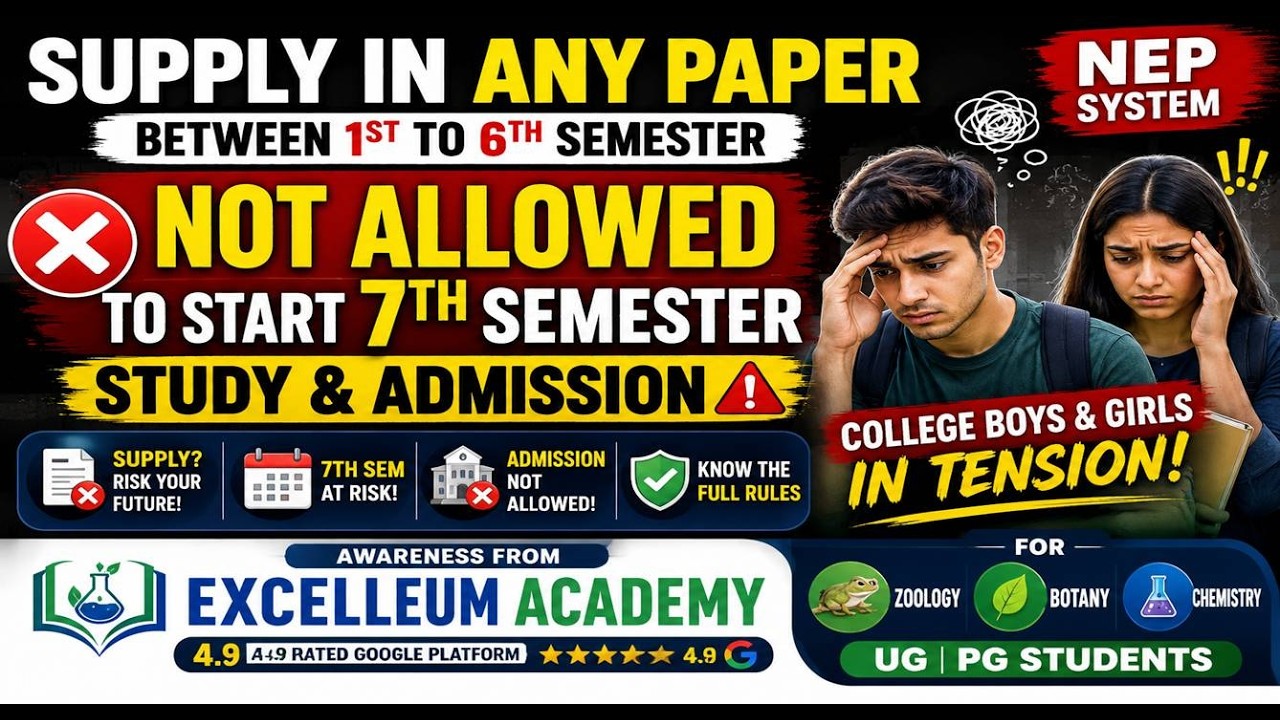 NEP UG Admission New Regulation I 7th Semester Admission I Internship Completion  3years UGunderNEP