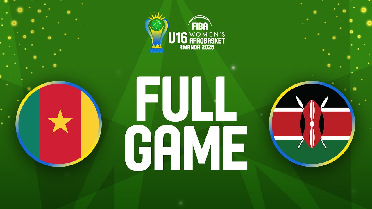 Group Phase | Cameroon v Kenya | Full Basketball Game | FIBA U16 Women's AfroBasket 2025