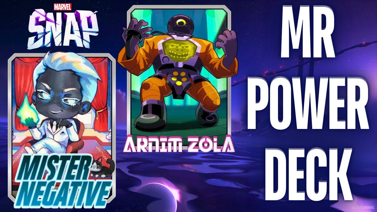 Negative Power is the Way ! Mr Negative Deck Marvel Snap