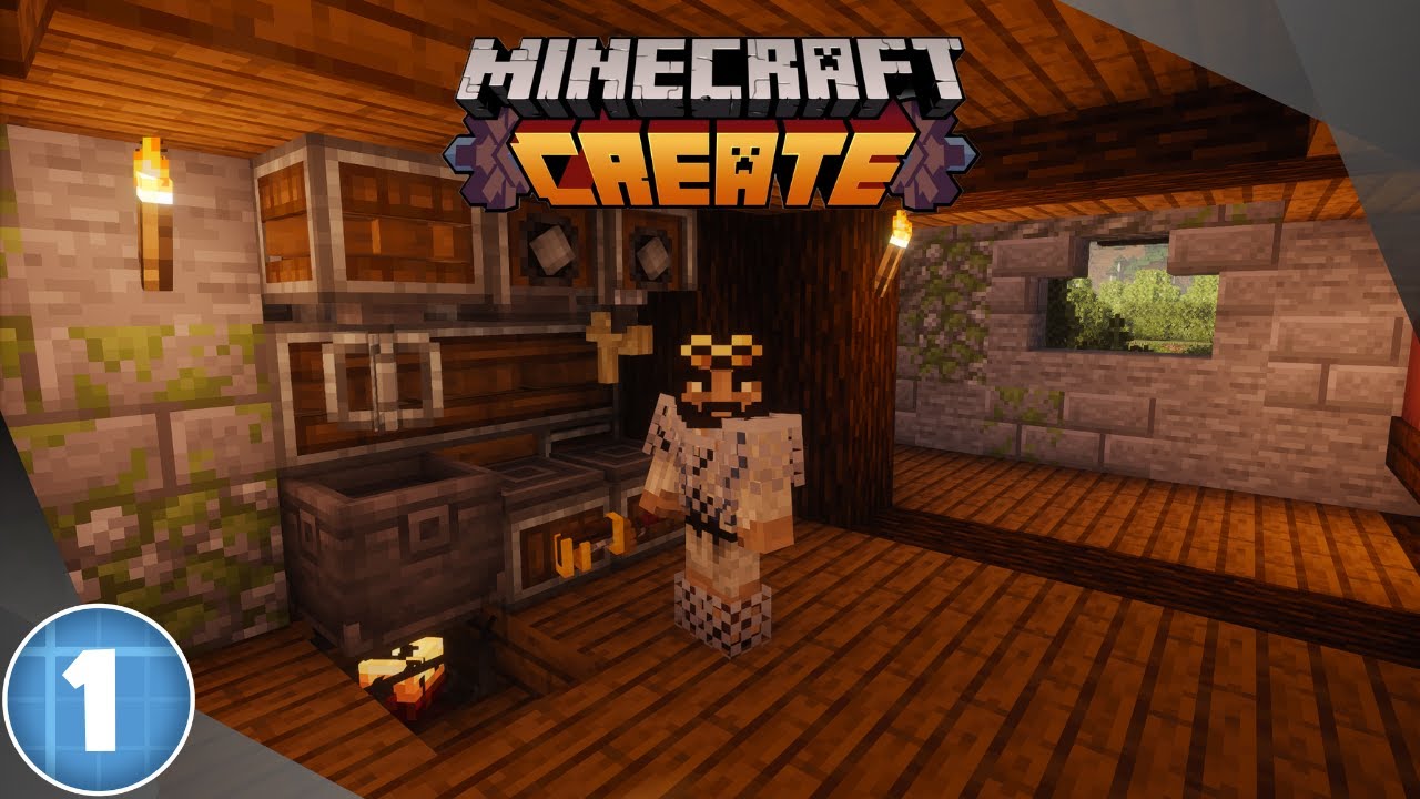 Conquering the Nether to Make Brass in Create! | Let's Create Ep. 1