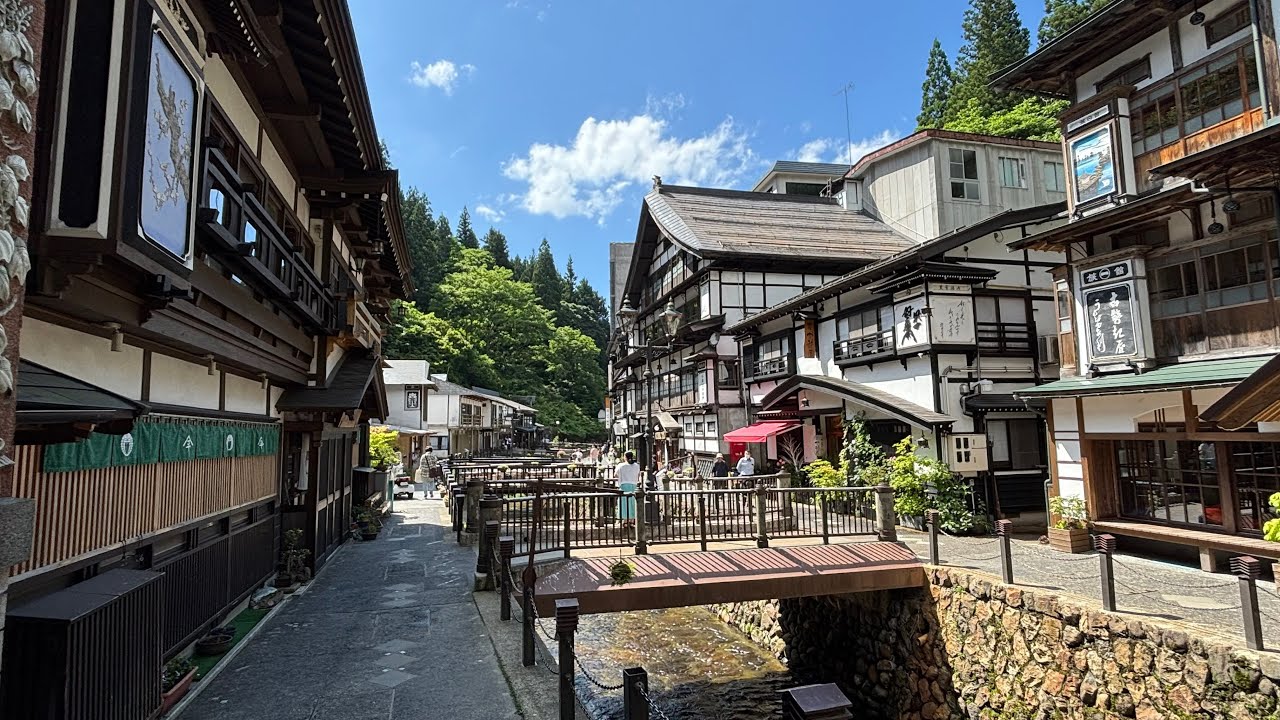 Summer walk around Ginzan Onsen