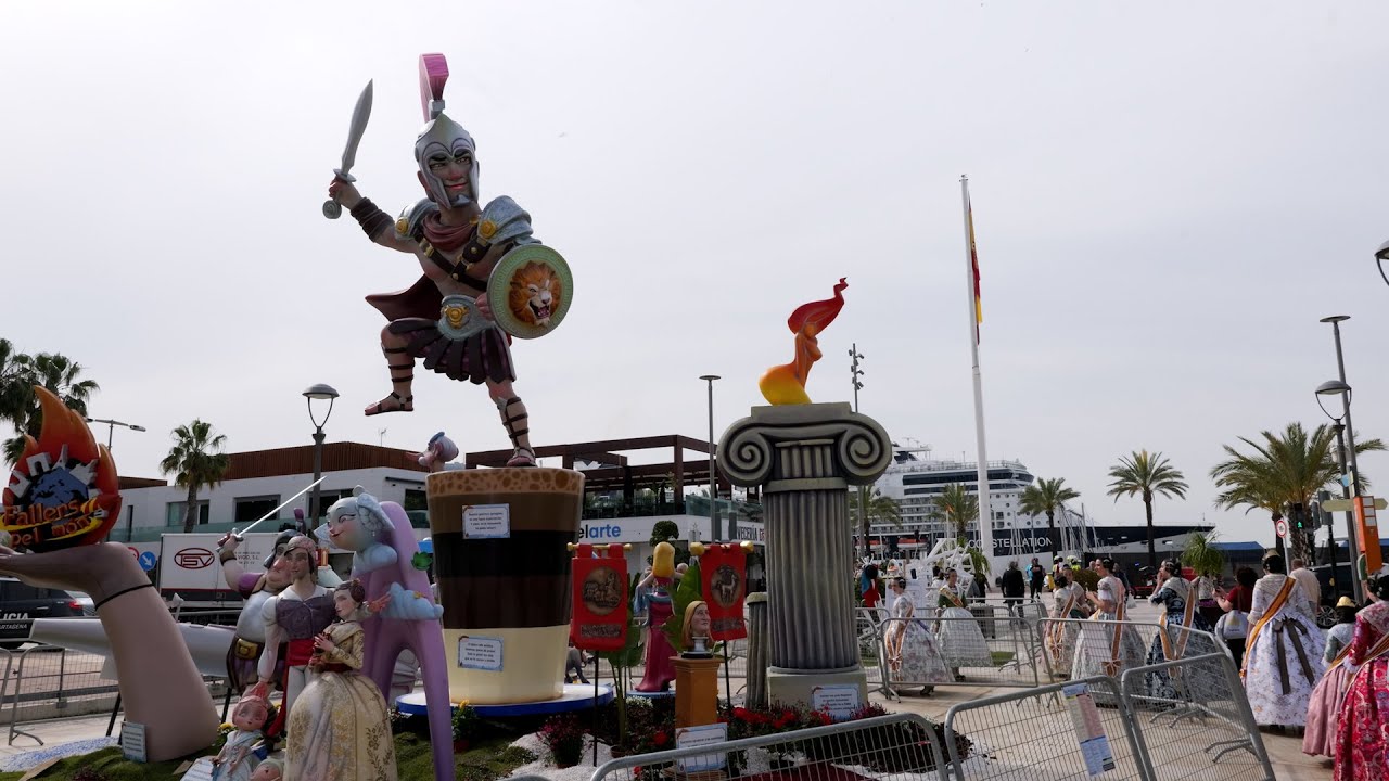 Cartagena celebra las fallas este fin de semana con mascletás, charangas, ninots y paella