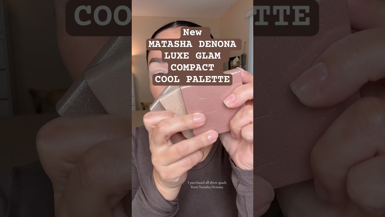 New Natasha Denona Luxe Glam Compact in COOL #eyeshadowtutorial #beautycontent