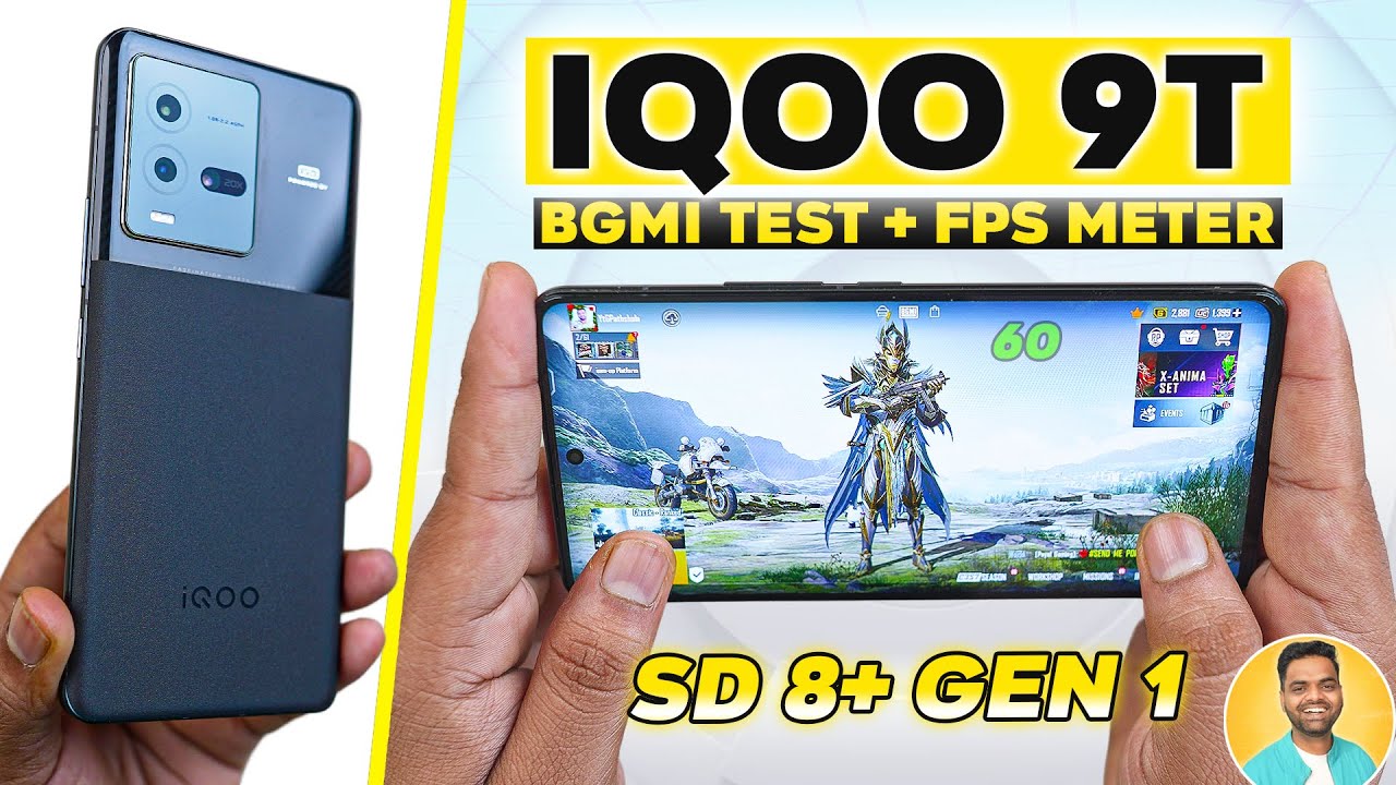 iQOO 9T Pubg Test with FPS Meter🔥 Beast For Gamer 😍