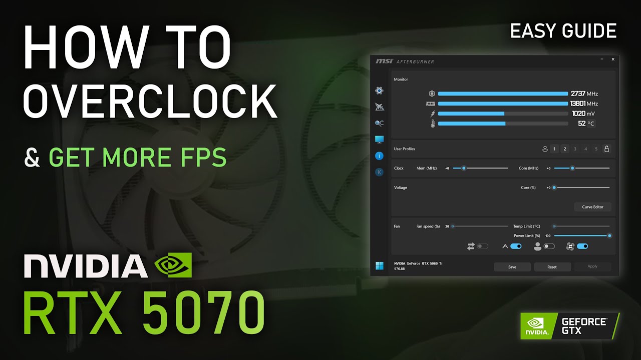 How to Overclock & Undervolt RTX 5070 | 2025 Easy Tutorial