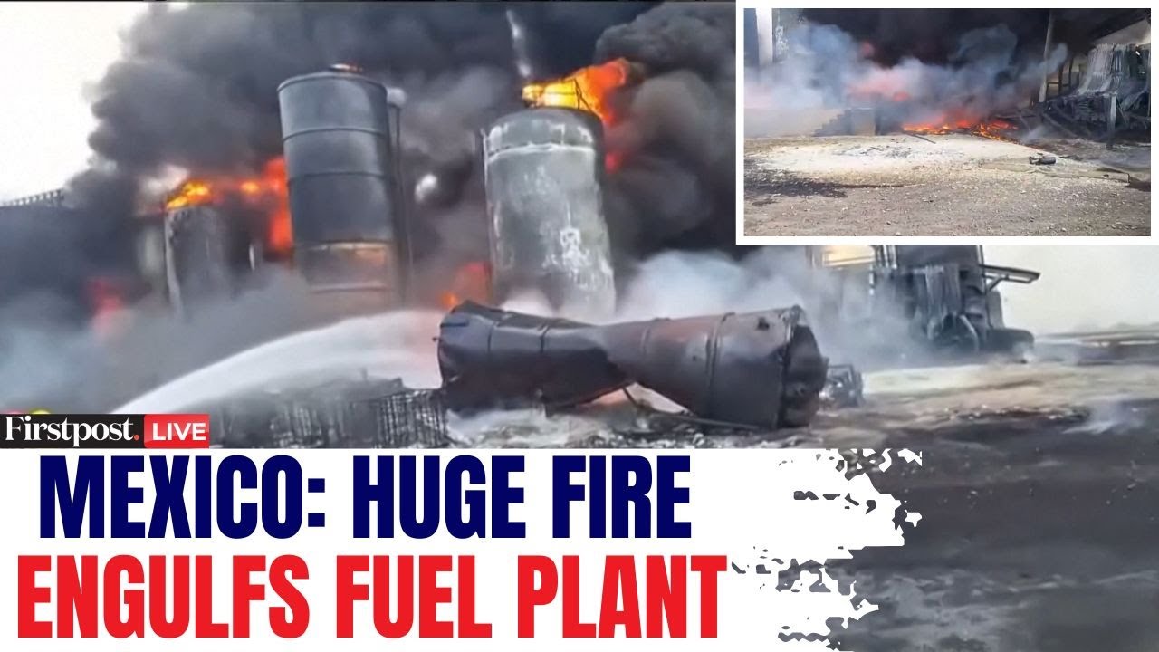 LIVE: Massive Fire Breaks Out at Mexico Fuel Plant, Dark Smoke Plumes Rise Into the Sky | N18G