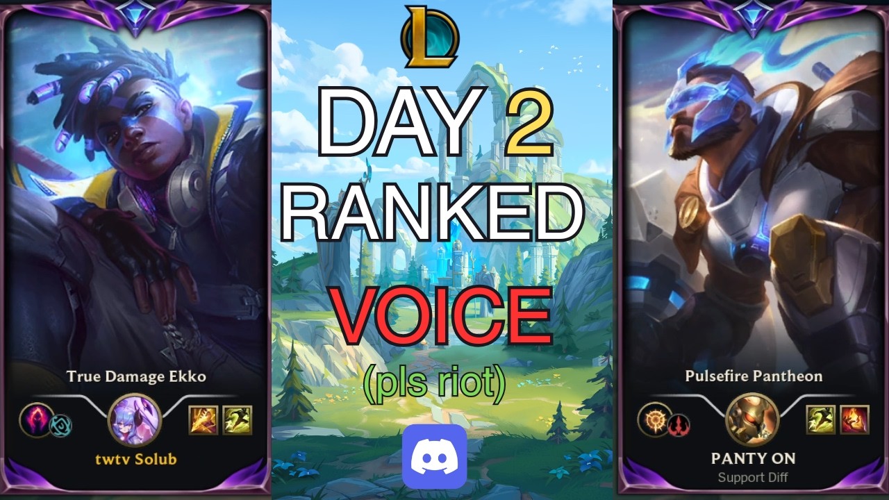 Day 2 of inviting my ranked team to voice until Riot adds voice comms (full game)
