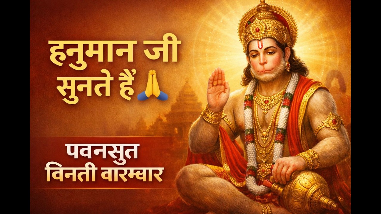 Pawansut Vinti Baram Bar| Powerful Hanuman Bhajan | मारुति नंदन भजन | Hey Dukhbhanjan Maruti Nandan