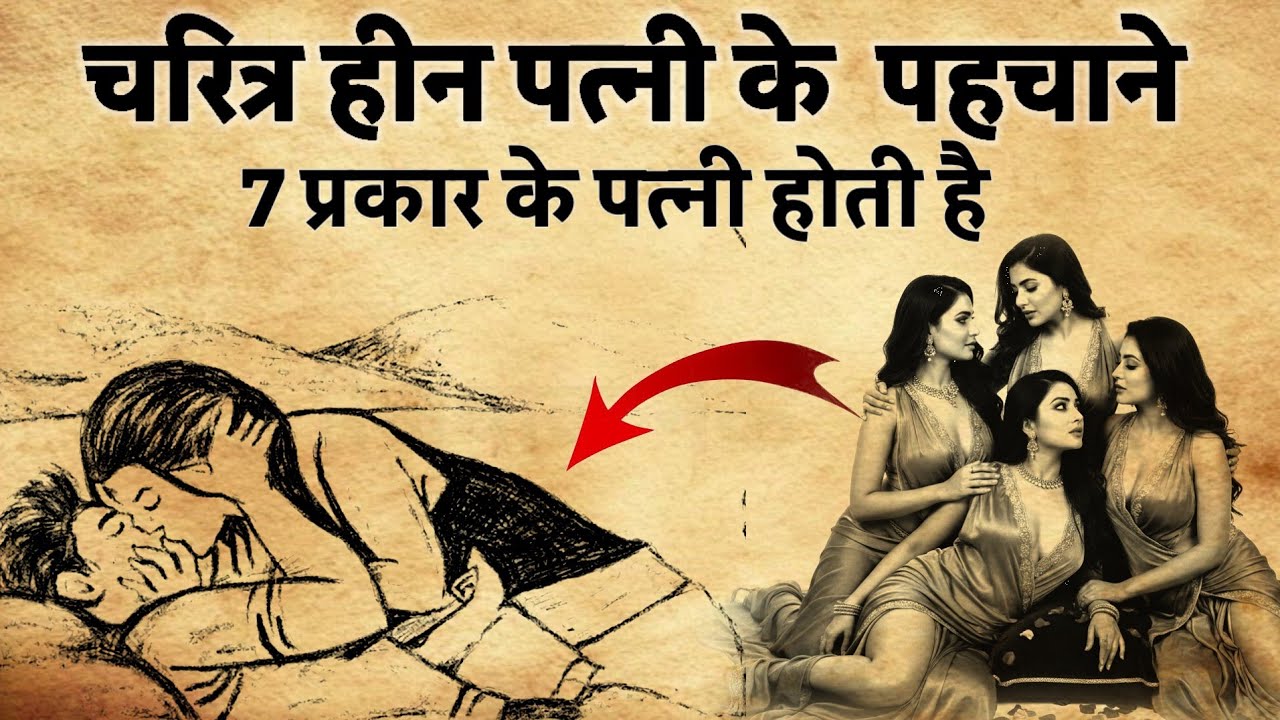 चरित्र हीन पत्नी के कैसे पहचाने||7 प्रकार के होते हैं पत्नी ।