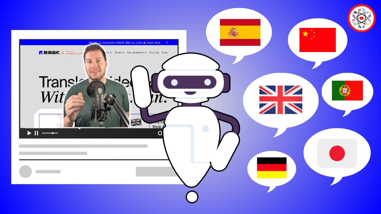Traduire automatique ses vidéos en Anglais et dans 59 autres langues (tuto Rask AI)