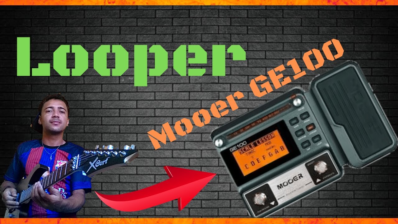 Pedaleira Mooer GE100 - Como usar looper - Tutorial fácil