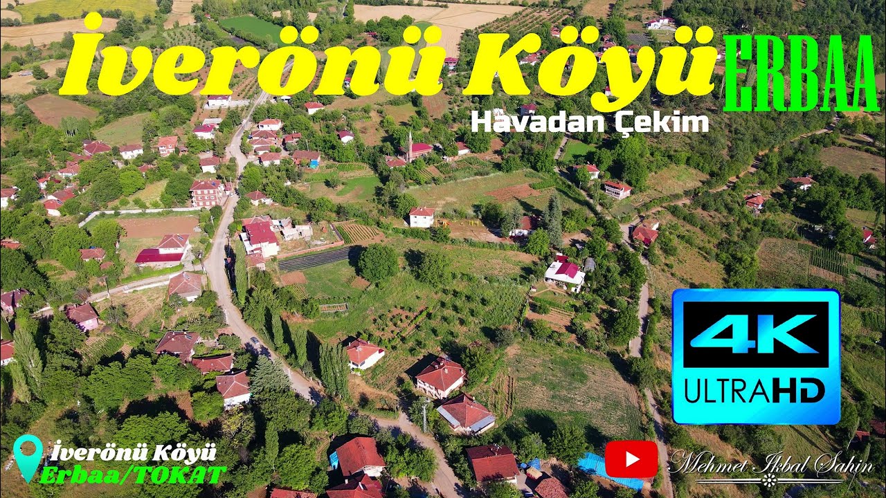 İverönü Köyü - ERBAA / 4K Havadan Çekim / Ağlatan Qafe enstrümantal fon müziği / 1 Temmuz 2021 Perş