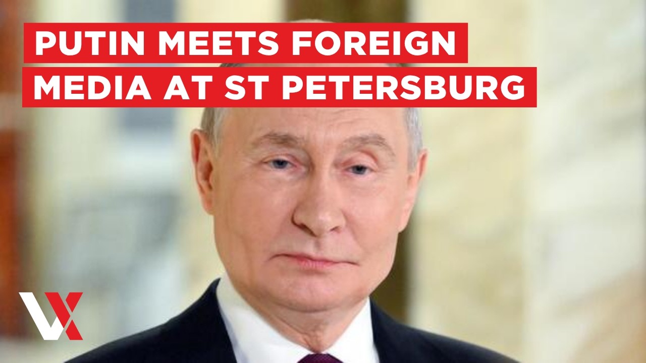 LIVE | Putin Meets Foreign Media Editors at St. Petersburg Economic Forum | VERTEX
