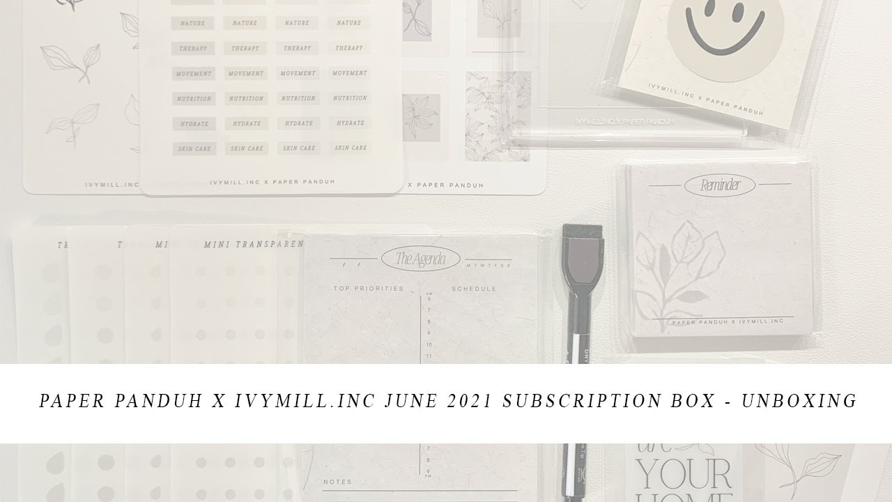 Paper Panduh x IvyMill.Inc June 2021 Sub Box Unboxing