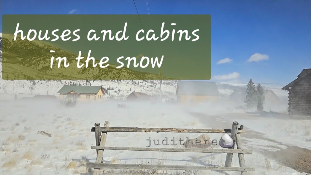 BEAUTIFUL WOOD HOUSES AND CABINS BUILT to endure during snowstorm.