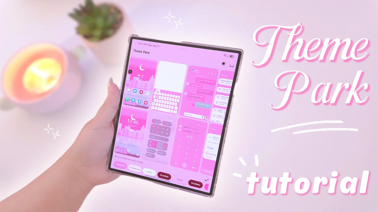 Samsung Theme Park Tutorial | Customize Your Z FOLD 8 Like This! ✨