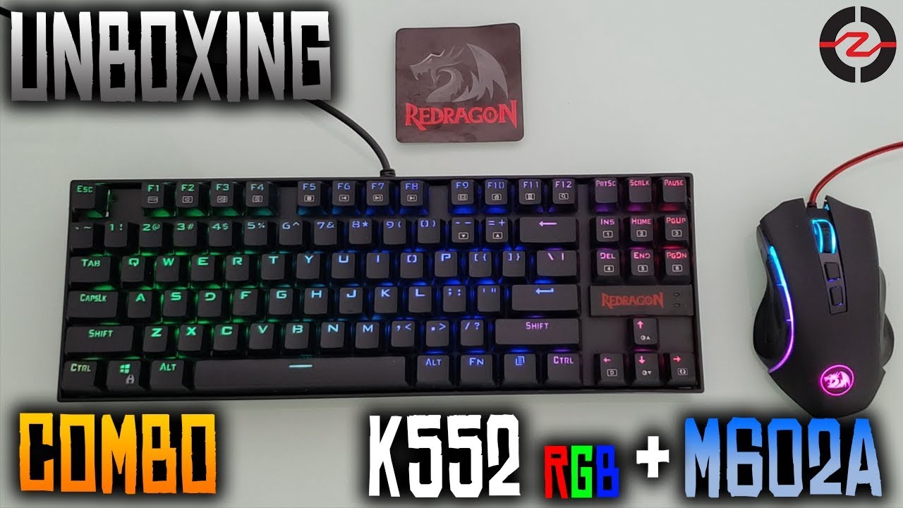 Unboxing Combo Redragon Teclado Mecánico Kumara K552 RGB y Mouse griffin M602A