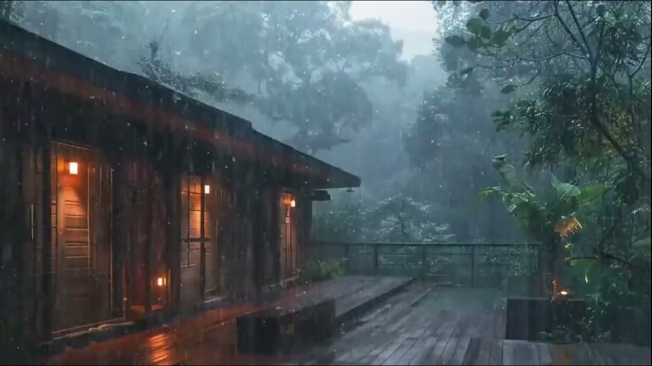 A Shadow's Lament, piano cover with rain background