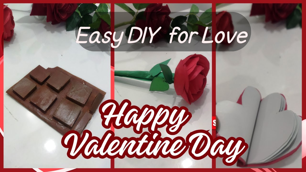 DIY Valentine's Day gift idea | How To Make Paper Rose and Diary | Easy DIY Valentine's day craft 