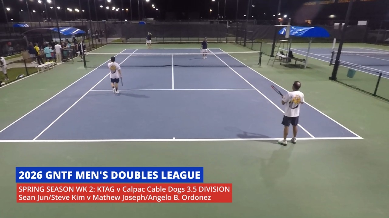 2026 GNTF Men's Doubles League, Spring Season Wk 2: KTAG v Calpac Cable Dogs 3.5 Division
