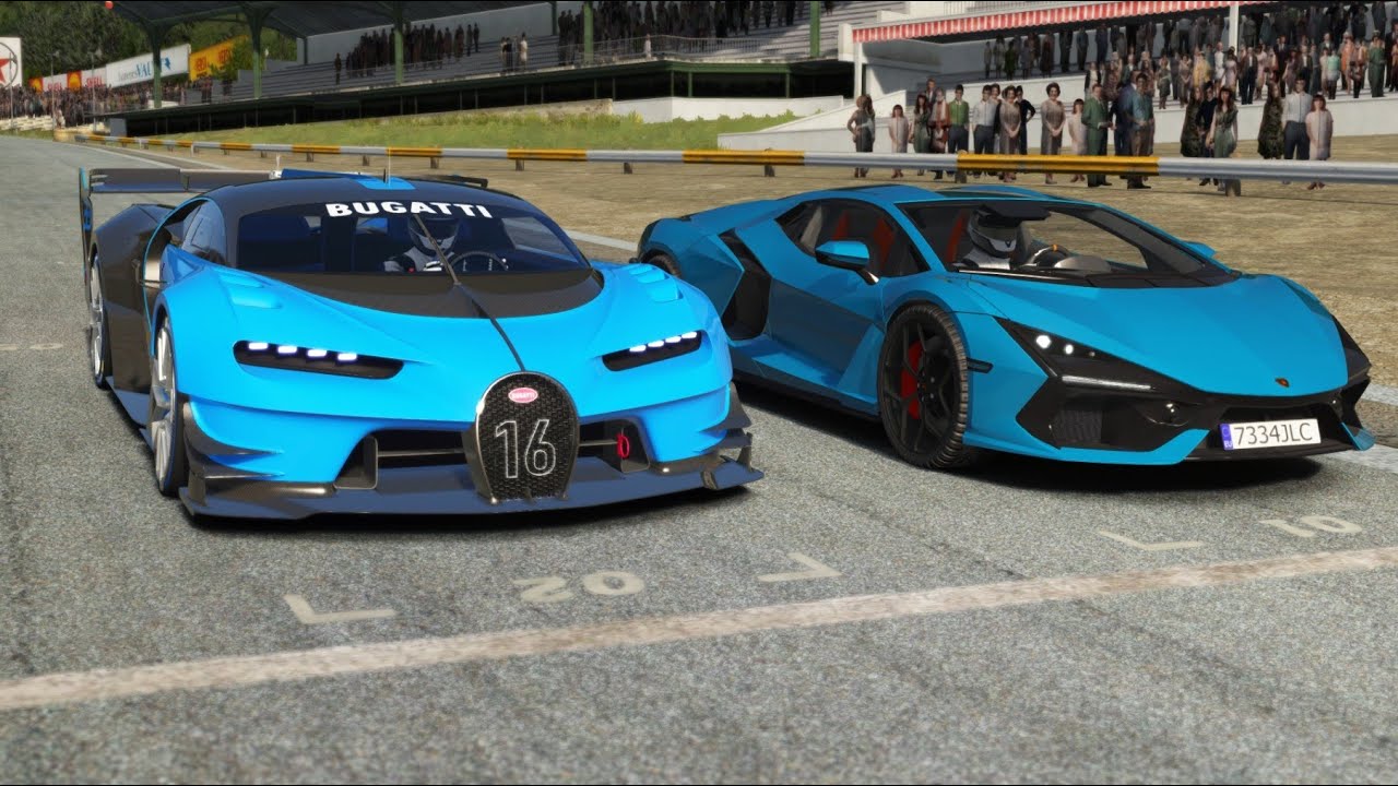 Bugatti Vision GT vs Lamborghini Revuelto at Old SPA