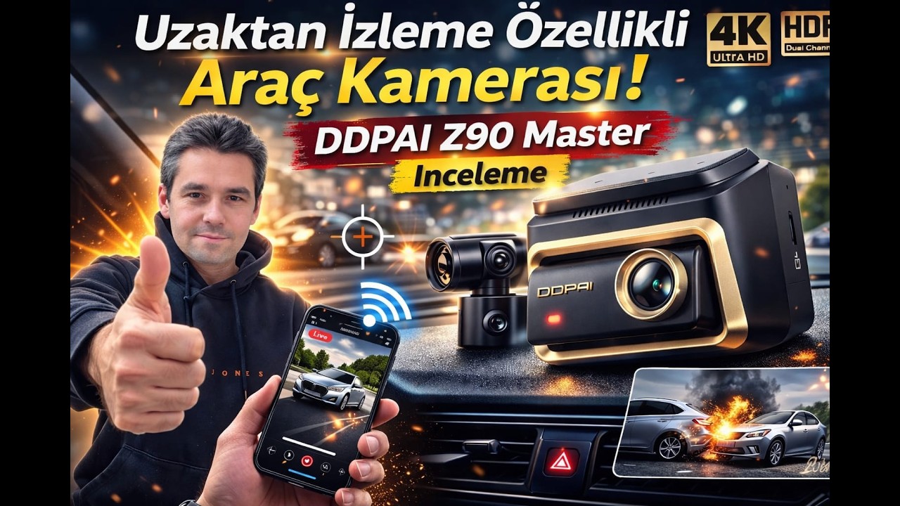 DDPAI Z90 Master Inceleme / Uzaktan Izleme Özellikli Araç Kamerası #ddpai #ddpaidashcam #mercedes