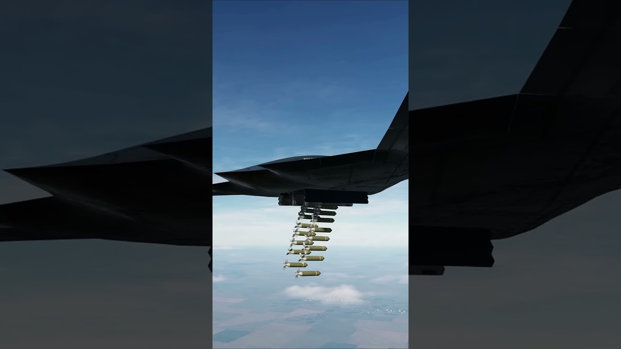 B-2 Bomber attacks on military airport #war S-70
