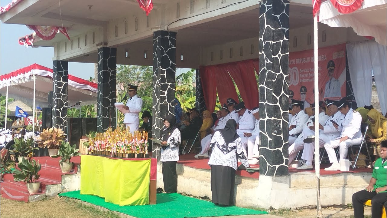 Upacara HUT RI ke 80 di Kecamatan Tambakdahan Subang 17 Agustus 2025(lensapantura.com)