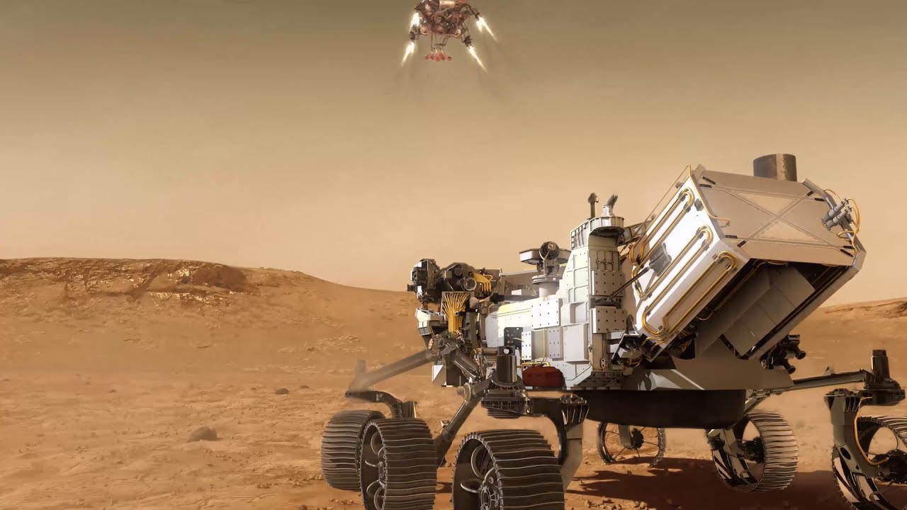 Perseverance landing animation