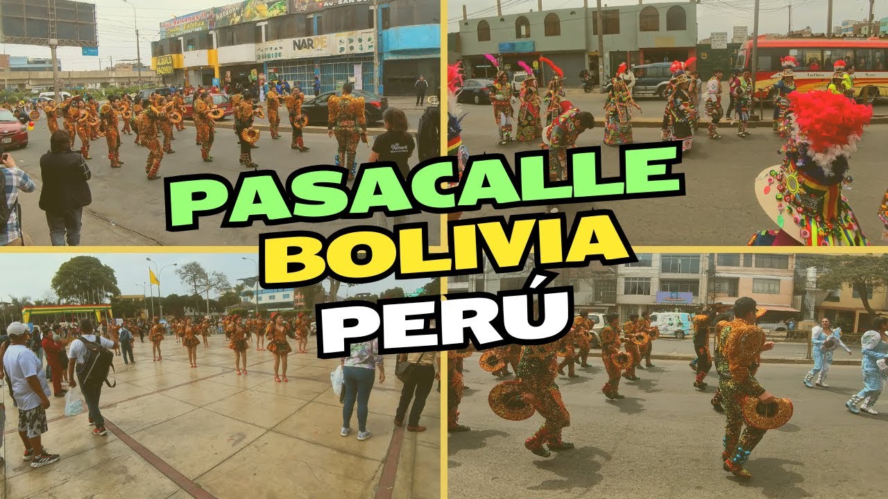 Pasacalle Bicentenario Bolivia en San Luis - Lima | Danzas, cultura y Tinkus San Simón